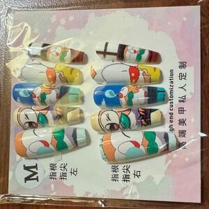 Cartoon‎ Character Press On Nails Medium Trendy False Nail Set